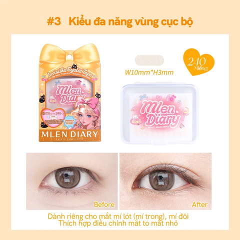 Bộ Miếng Dán Kích Mí 2.0 Mlen Diary