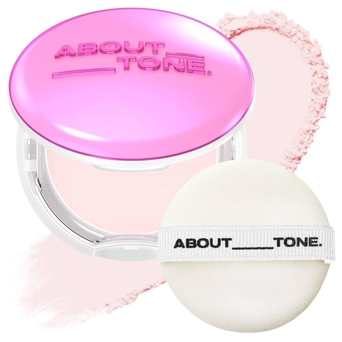 Phấn Phủ Dạng Nén About Tone Glow Căng Bóng Lâu Trôi Mịn Da Che Phủ Nhẹ Đều Màu Da 9g