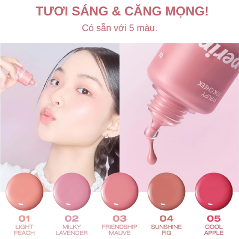 Má Hồng Kem Peripera Syrupy Tok Cheek 9g