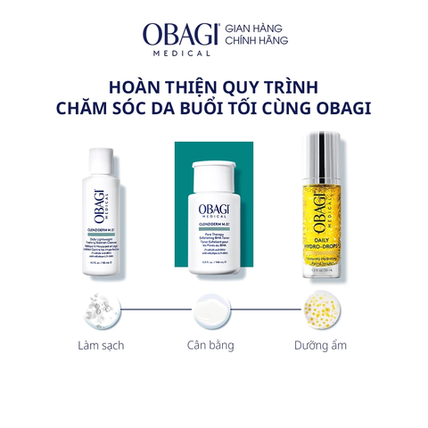 Dung Dịch Tẩy Tế Bào Chết, Ngừa Mụn Obagi BHA 2% Clenziderm M.D. Exfoliating 148ml