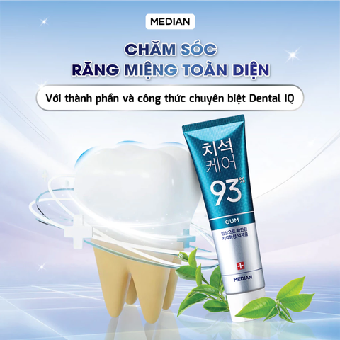 Kem Đánh Răng Median IQ 93% Trắng Răng  120g