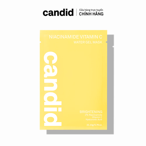 Mặt Nạ Dưỡng Sáng Da Candid Niacinamide Vitamin C Water Gel Mask 22.22g