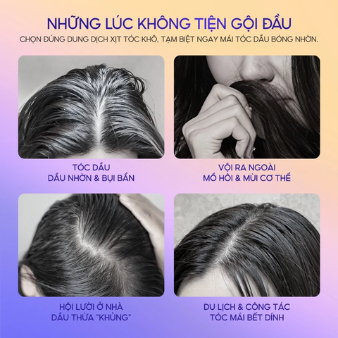 Dầu Gội Khô Giúp Phồng Tóc Grace & Glow Kiềm Dầu Lâu 150ml