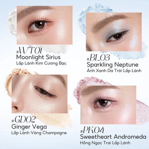 Phấn Bắt Sáng Focallure Với Họa Tiết Mềm Mại Và Lấp Lánh