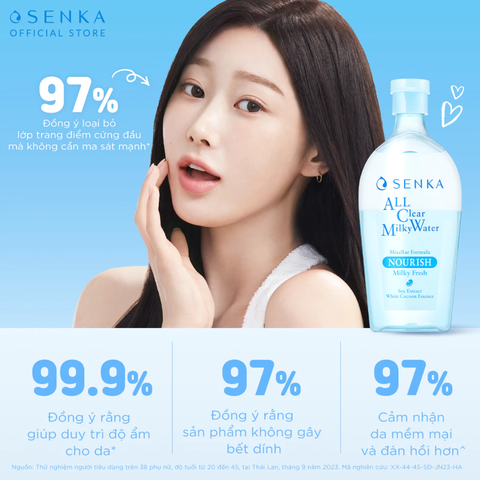Nước Tẩy Trang Senka 2 Lớp Senka A.L.L Clear Milky Water 230ml