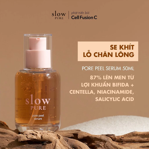 Serum Hỗ Trợ Cải Thiện Thu Nhỏ Lỗ Chân Lông Slowpure Pore Peel Serum 50ml
