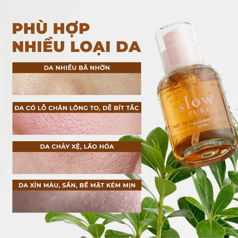 Serum Hỗ Trợ Cải Thiện Thu Nhỏ Lỗ Chân Lông Slowpure Pore Peel Serum 50ml