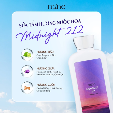 Sữa Tắm Hương Nước Hoa Mine Thơm Quyến Rũ Hỗ Trợ Dưỡng Ẩm Và Dưỡng Sáng Da