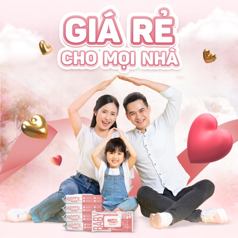 Khăn Ướt Cho Bé Happy Kids EcoWipes Không Mùi