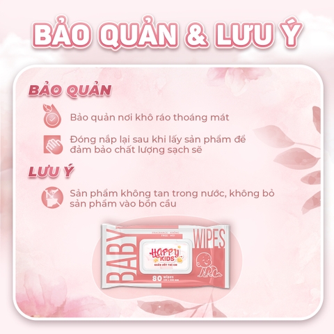 Khăn Ướt Cho Bé Happy Kids EcoWipes Không Mùi