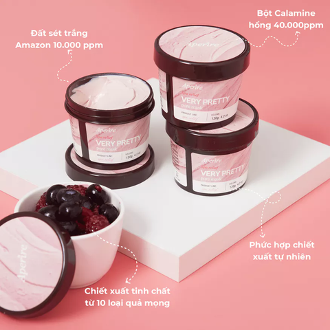 Mặt Nạ Đất Sét Aperire Spa Relief Băng Lạnh Thu Nhỏ Lỗ Chân Lông Và Điều Tiết Dầu 120g