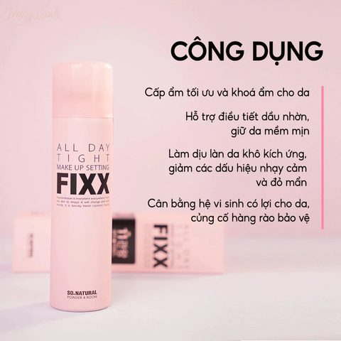 Xịt Khóa Makeup Toàn Diện So Natural Phân Loại Theo Từng Loại Da