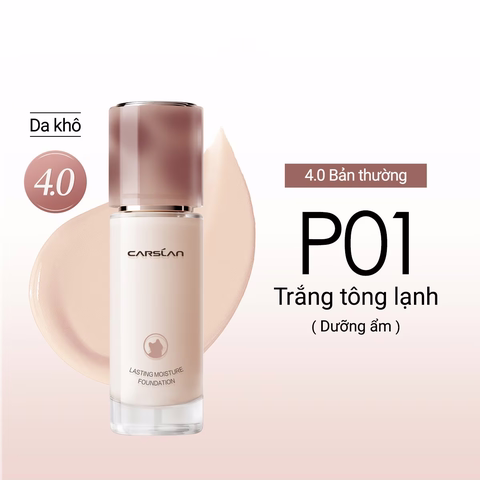 Kem Nền Carslan 4.0 Dạng Lỏng Kiềm Dầu Lâu Trôi Chống Thấm Nước Suốt 24H 30g