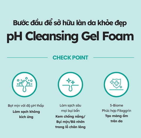 Gel Rửa Mặt Tạo Bọt Dr.G pH Cleansing Gel Foam 10ml
