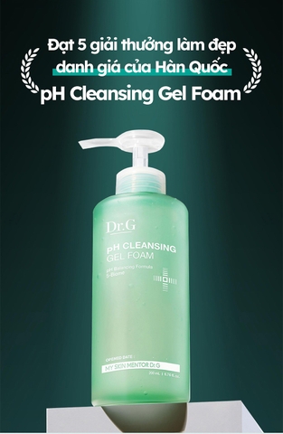 Gel Rửa Mặt Tạo Bọt Dr.G pH Cleansing Gel Foam 10ml