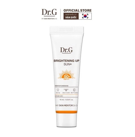 Kem Chống Nắng Nâng Tông Dr.G Hỗ Trợ Kiềm Dầu Brightening Up Sun+ SPF50+ PA+++
