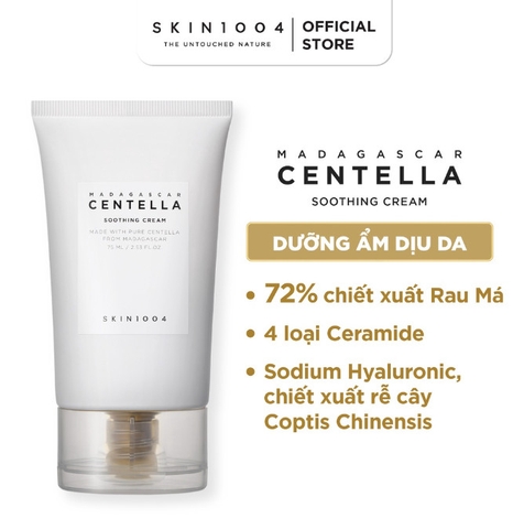 Kem Dưỡng Skin1004 Madagascar Centella Làm Dịu Da Chiết Xuất Rau Má 75ml