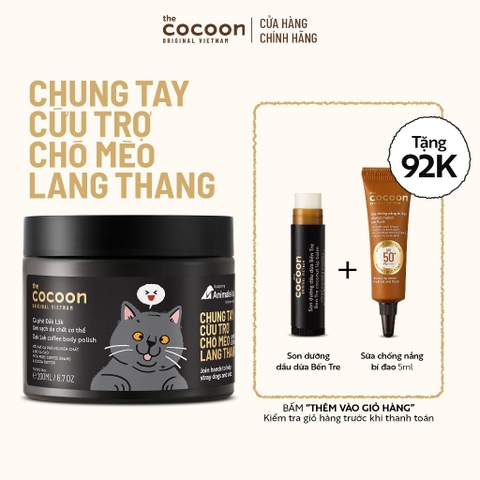 Tẩy Tế Bào Da Cơ Thể Cocoon Đắk Lắk Coffee Body Polish - Bản Giới Hạn (Giao Mẫu Ngẫu Nhiên)