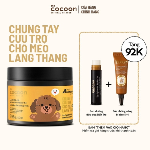 Tẩy Tế Bào Da Cơ Thể Cocoon Đắk Lắk Coffee Body Polish - Bản Giới Hạn (Giao Mẫu Ngẫu Nhiên)