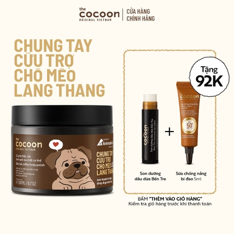 Tẩy Tế Bào Da Cơ Thể Cocoon Đắk Lắk Coffee Body Polish - Bản Giới Hạn (Giao Mẫu Ngẫu Nhiên)