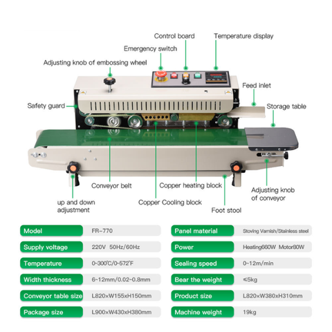 Máy hàn miệng túi FR-770