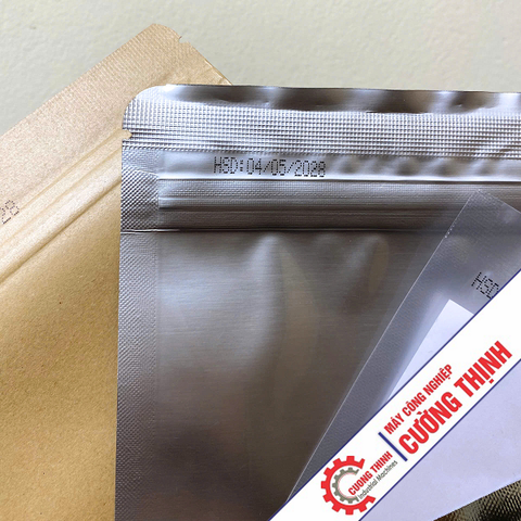 Máy hàn miệng túi liên tục kết hợp in date
