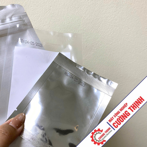 Máy hàn miệng túi liên tục kết hợp in date
