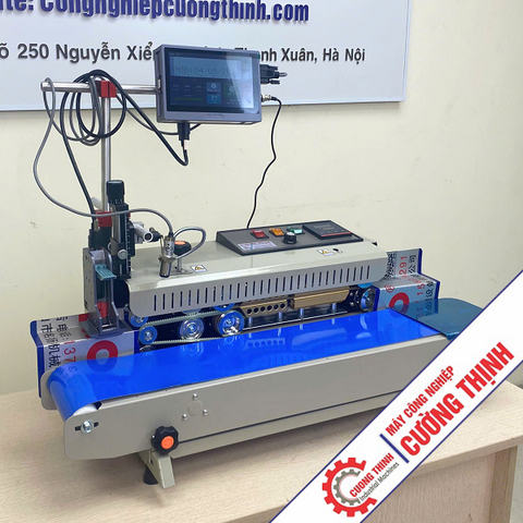 Máy hàn miệng túi liên tục kết hợp in date
