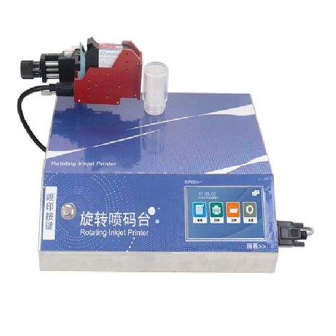 Máy in phun tự động cho chai lọ dạng tròn