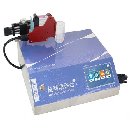 Máy in phun tự động cho chai lọ dạng tròn