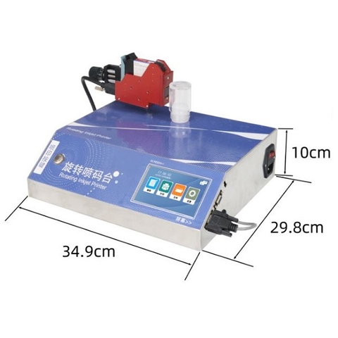 Máy in phun tự động cho chai lọ dạng tròn