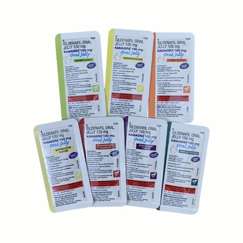 THUỐC KAMAGRA ORAL JELLY 100MG VOL 1, HỘP 7 GÓI