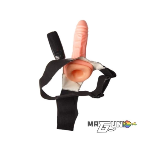 Dương vật dây đeo LoveAider rỗng - có rung 10 chế độ