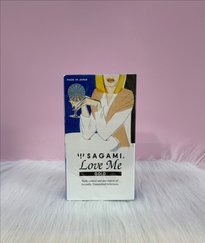 Bao cao su Sagami Love Me Gold, siêu mỏng