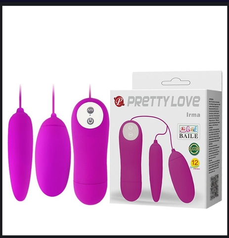 Trứng rung prettylove dây 2 trứng