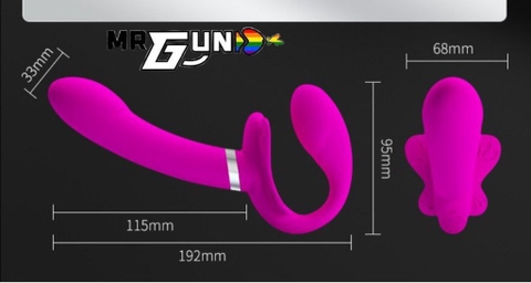 Dương vật 2 đầu rung PrettyLove Valeri