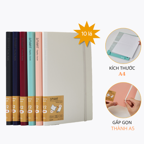 Bìa Lá Trình Ký Smart A4 WD664
