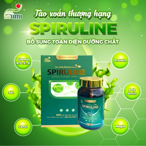 TẢO XOẮN THƯỢNG HẠNG SPIRULINE 600V