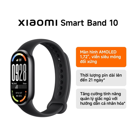 Xiaomi Smart Band 10 – Đồng Hồ Thông Minh Thế Hệ Mới Với Nhiều Tính Năng Thông Minh