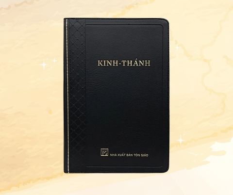 Có Khóa Kéo Khổ Lớn 14,5x21Cm, Bìa Đen Kinh Thánh Bản Dịch 1925 Tiếng Việt Trọn Bộ