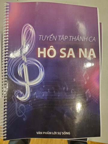 Tuyển tập Thánh nhạc HOSANA Khổ Đại A4 Gáy Lò Xo