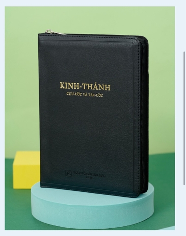 Có Khóa Kéo Khổ Lớn 14,5x21Cm, Bìa Đen Kinh Thánh Bản Dịch 1925 Tiếng Việt Trọn Bộ
