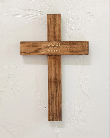 [Faith works] Thập tự treo tường - Grace upon grace 19x30Cm