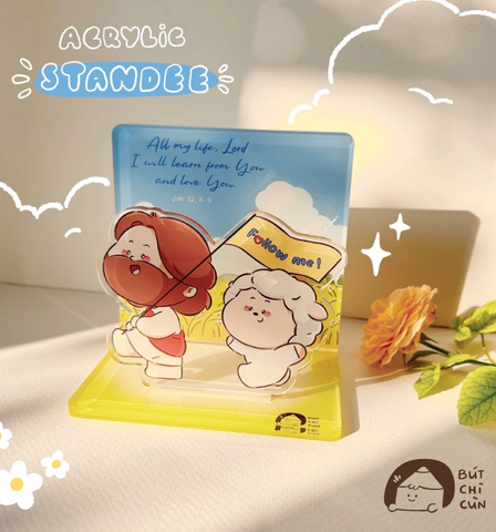 [Bút chì cùn] Standee Chúa Giêsu Để bàn Phong Cách Chibi Nhựa Acrylic Dày 5mm