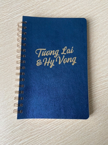 Sổ lò xo Tương lai và Hy vọng (bìa xanh) Câu gốc từng trang