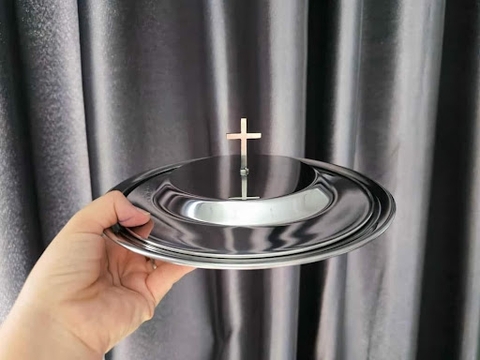 [Loại inox] Đĩa đựng bánh thánh cao cấp