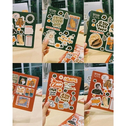Bộ 6 Tấm Stickers Khác Nhau - By Tàng Mật Ong
