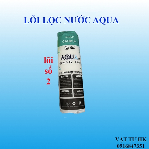 Lõi lọc thô số 2 GAC than hoạt tính dùng cho máy lọc nước ro AQUA