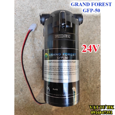 Bơm máy lọc nước GRAND FOREST GFP-50 (24V) dùng cho máy lọc nước RO gia đình