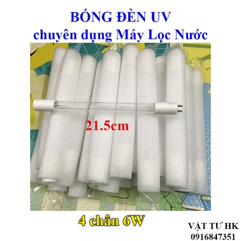 Bóng đèn UV 6W- 4 chân dùng cho máy lọc nước ro diệt khuẩn